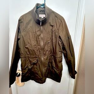 XXL Merona Army Green Adjustable-Waist Cargo Jacket